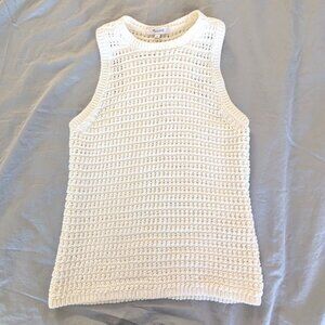 LIKE NEW. Madewell Sleeveless Sweater 100% Cotton - worn once